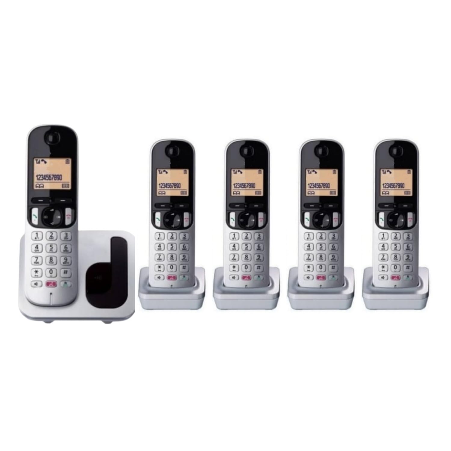 dee vee Easy Wireless intercom 5 Lines with Speaker Phone & Caller id Black-image-38