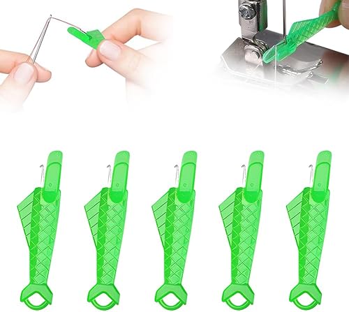 Enhebrador de agujas para máquina de coser con boca de pescado, herramienta automática para máquina de coser y uso manual, ayuda de roscado rápido
