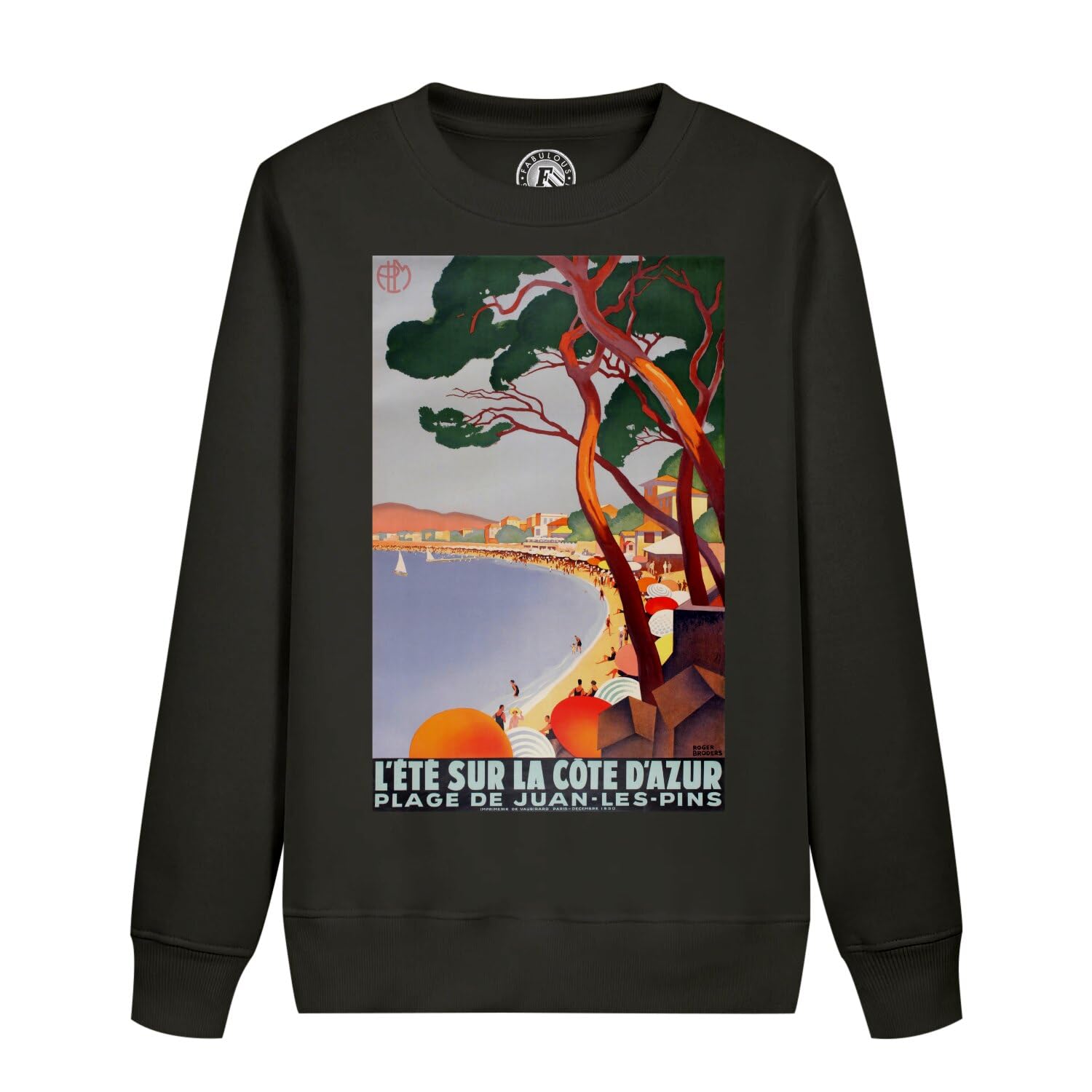 Sweatshirt enfant Côte d'Azur affiche vintage pull confortable pour bouger - 4