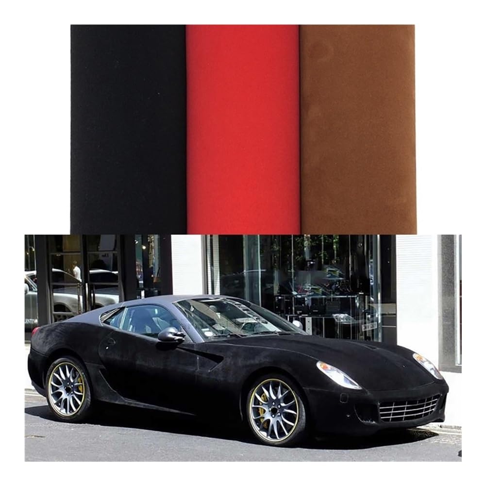 HHF Pegatinas Burbuja de Bricolaje 3colors Accesorios del Coche de Terciopelo Tela de Gamuza Coche de Envolver la película del Vinilo Adhesivo con Aire Libre para Auto calcomanías Motocicleta
