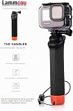 Lammcou Floating Grip, Go Pro Floating Waterproof Handler for Diving, Monopod with Safety Rope & Wristband, Floating Handle Grip for Hero 13 12 11 10 9 Go3 X3 Accessories - 2