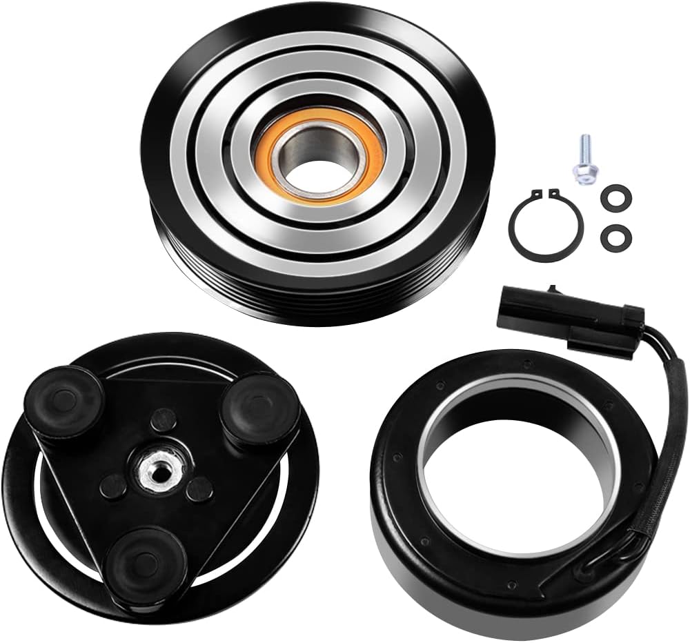 cciyu A/C Clutch Fit for D-odge Nitro for J-eep Liberty 3.7L 2006-2008 Auto Repair Compressors Assembly