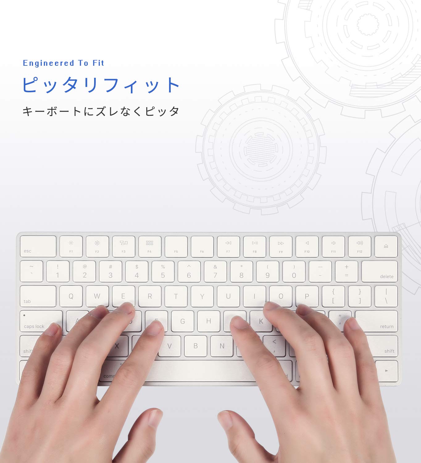 Apple Magic Keyboard 英語(US) ​​​​​​​とカバー iMac Magic Keyboard用キーボードカバー 対応英語US配列 - 24
