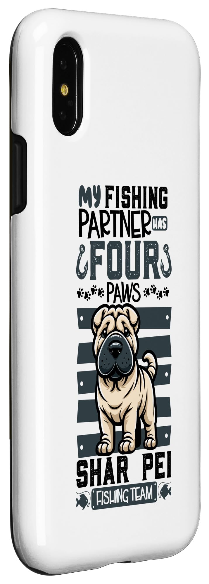 iPhone X/XS Fishing and Shar Pei Case - Image 3