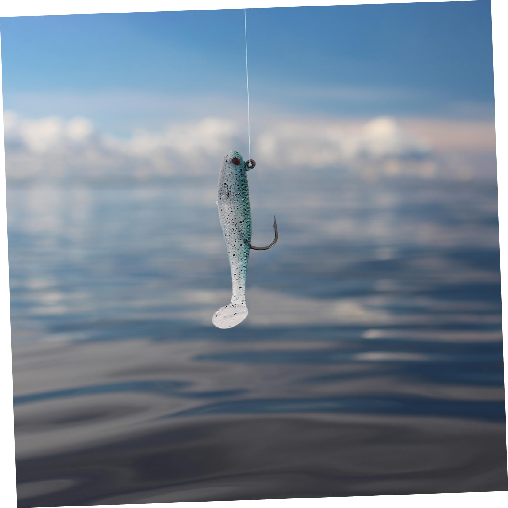 Mipcase Pièces appât pour la pêche Bar Appât de Simulation 3D Fournitures de pêche Petit leurre de pêche leurres de pêche Portables équipement de pêche Artificielle Acier Inoxydable