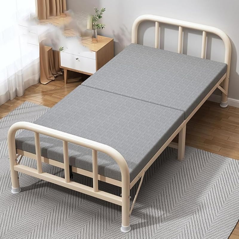 折りたたみベッド 185cm クリーム色 Amazon｜Rutexc 折りたたみベッド 長さ185cm 高さ36cm コンパクト