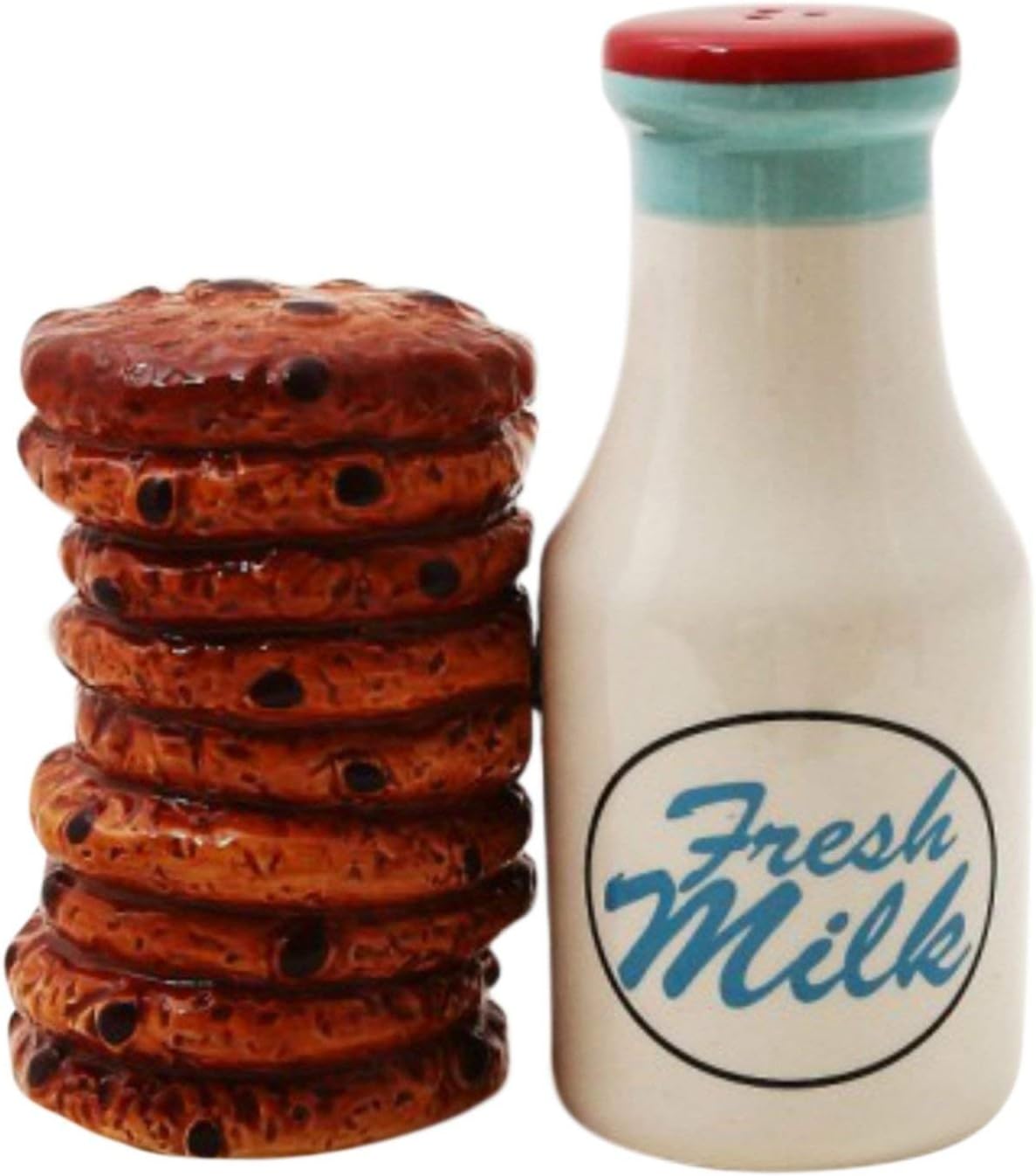 Milk and Cookies Lover Ceramic Magnetic Salt and Pepper Shakers