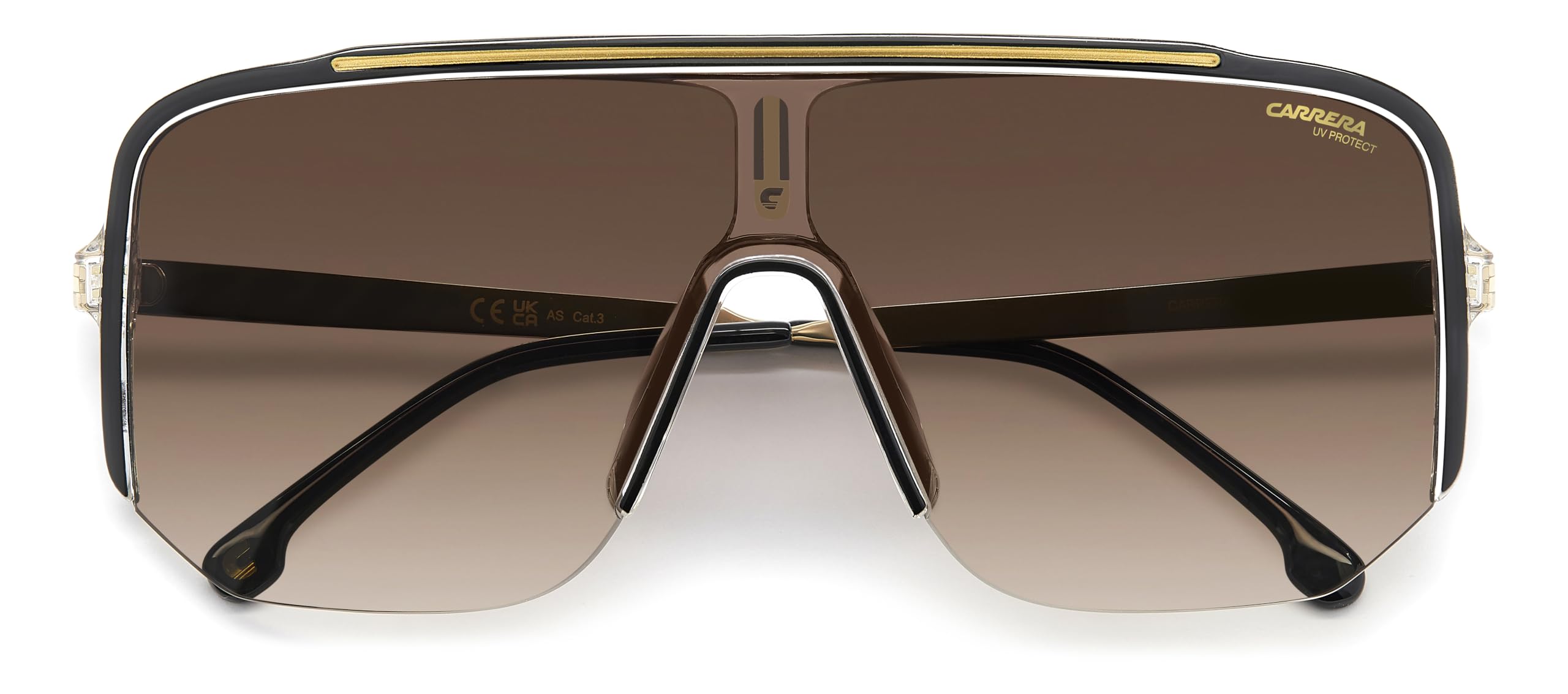 Carrera CARRERA 1060/S Okulary Przeciwsłoneczne Black Gold/Brown Shaded 99/1/140 unisex