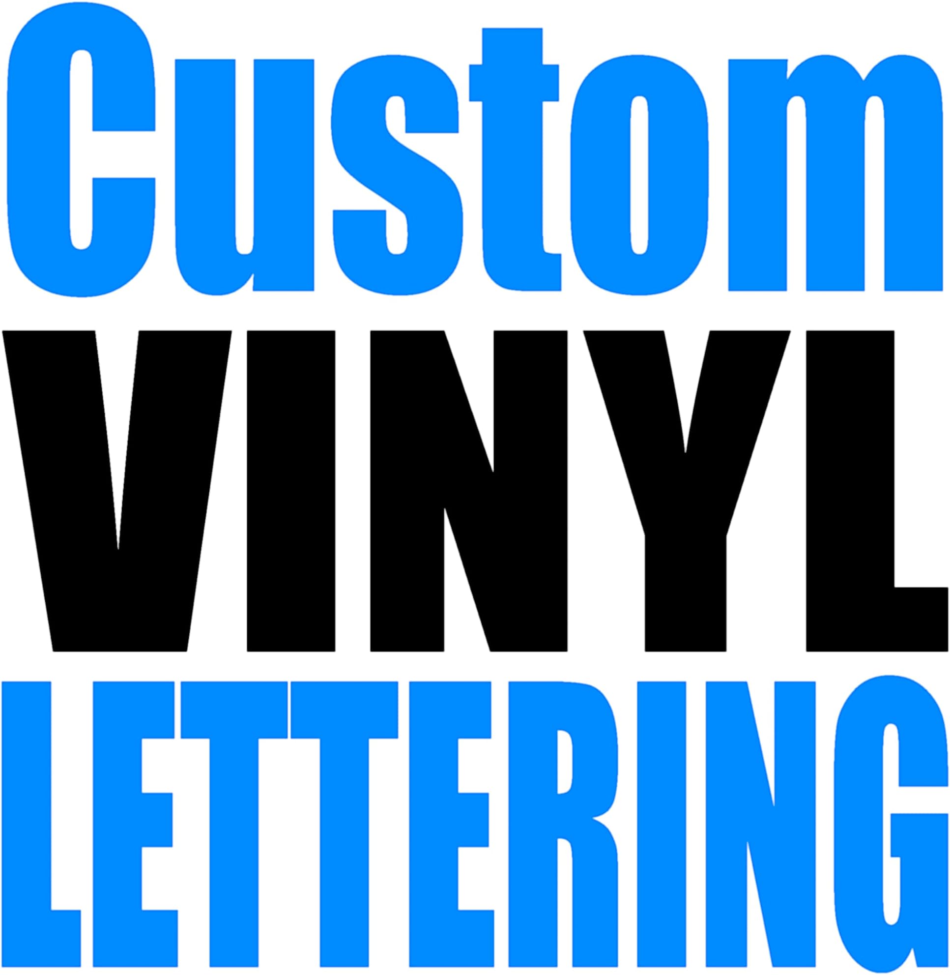 Custom Vinyl Lettering (1.7 inch Tall)