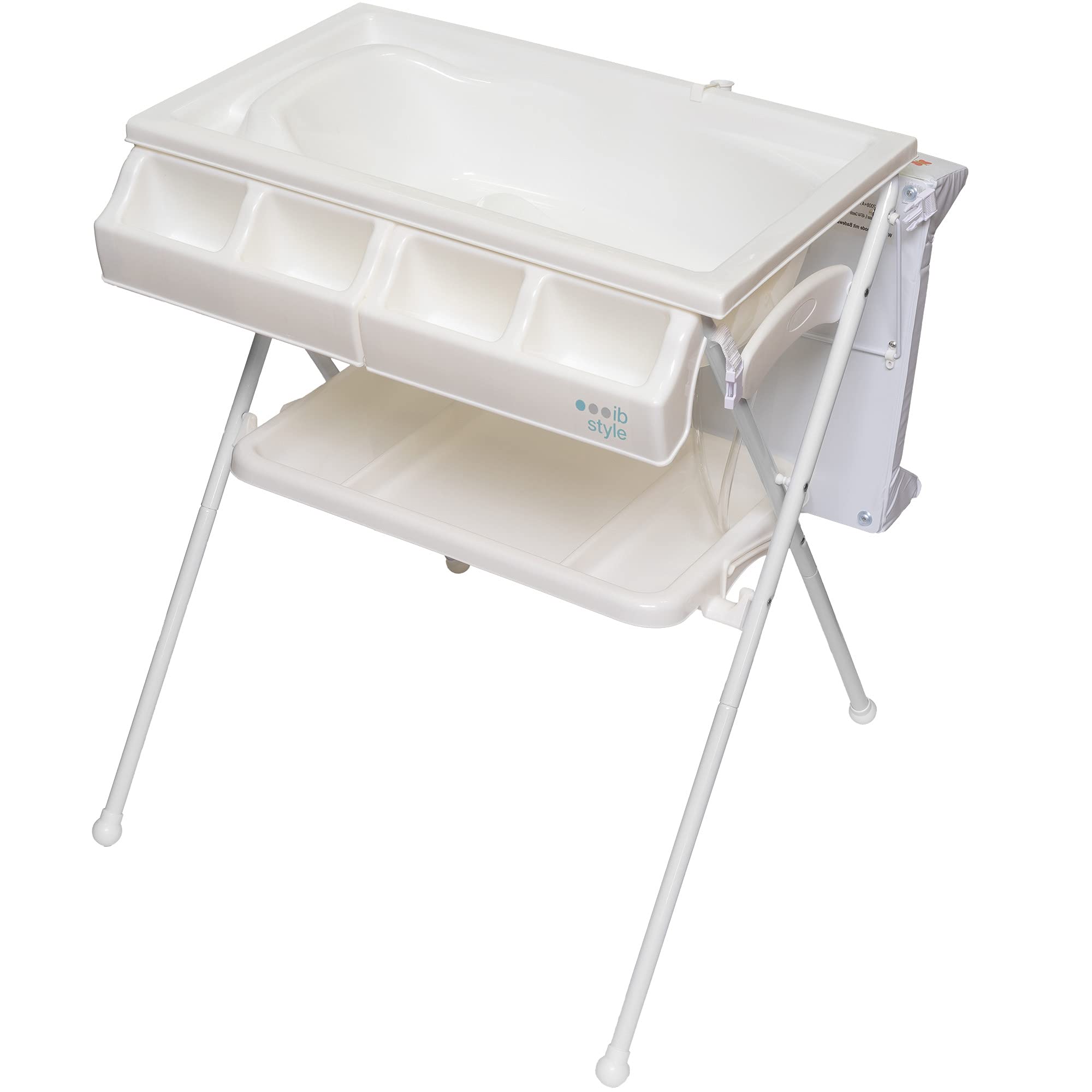 ib style® KOA Wickeltisch mit Badewanne mobiler Wickeltisch Klappbar 4 Dekore MY LITTLE FARM COLOR