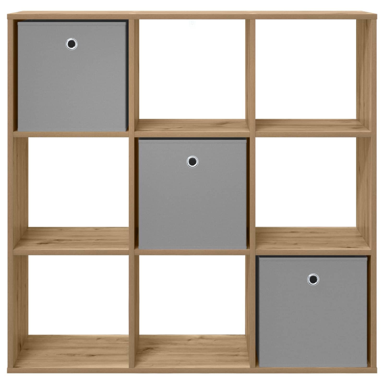 Kredens Artisan dąb 102 x 31 x 99,5 cm z 3 szufladami i 6 półkami, do salonu, jadalni, kuchni, korytarza, schowka i eleganckie rozwiązanie do przechowywania