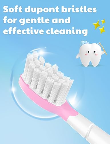 Miniatura 4 de Cabezales de cepillo de dientes para niños Philips Sonicare Cabezales de repuesto estándar para niños 7+ compatibles con Phillips 603294 6321 6340