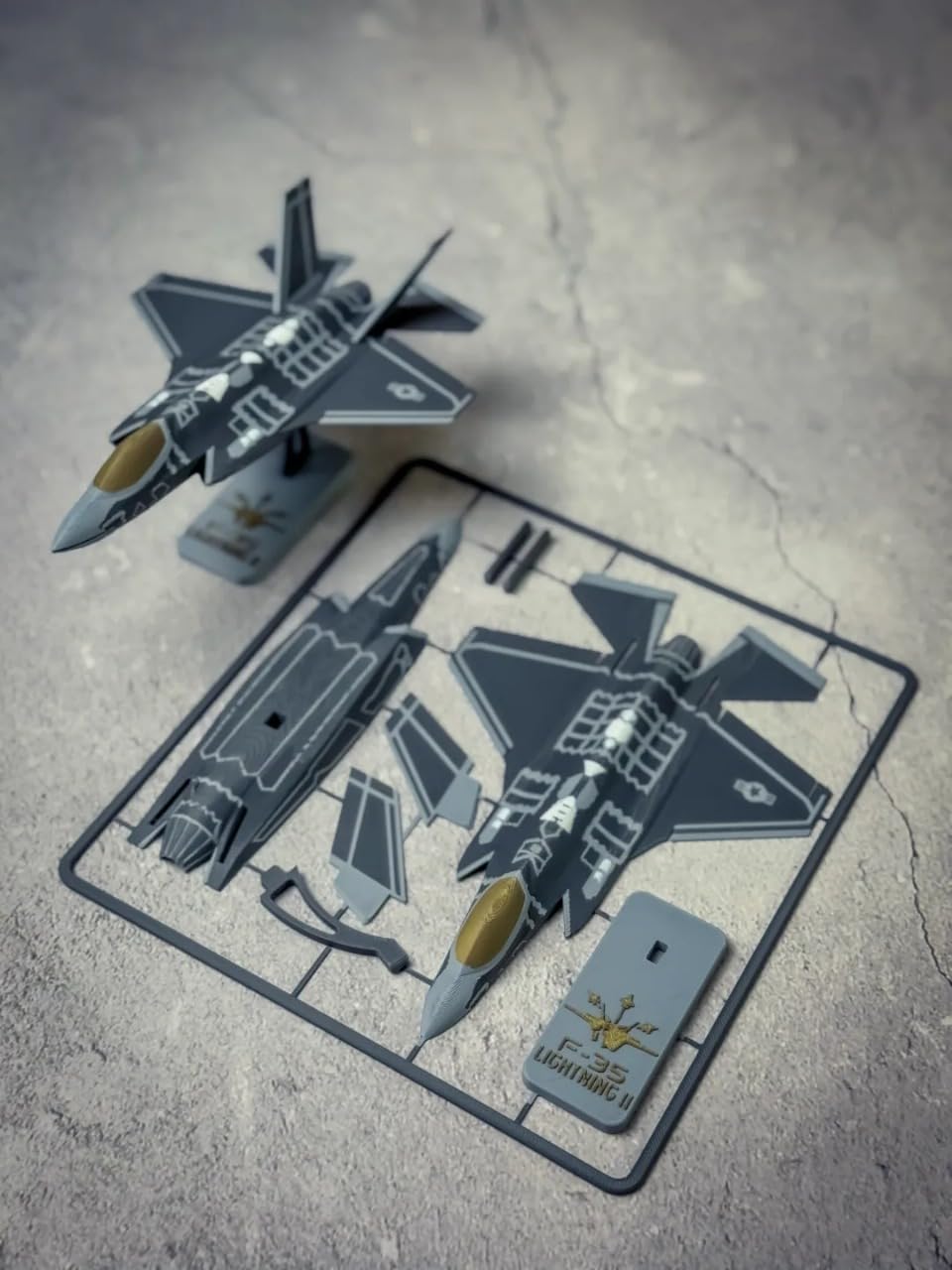 Beoals DIY Model Aircraft Kit, F-35 Fighter Jet Scale Model with Detachable Parts,Multicolor - Image 2 thumbnail