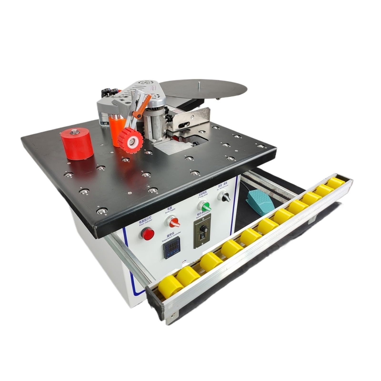 Woodworking Curve Edge Banding Machine Manual Bander Double Gluing Adjustable Speed Speed and Efficiency Improvement
