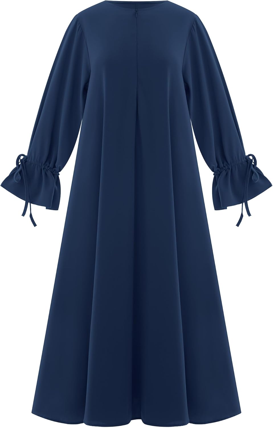 ODIZLI Women's Abaya Muslim Long Sleeve Tie Cuffs Prayer Dress Arabic Kaftan Dubai Turkey Islamic Dresses