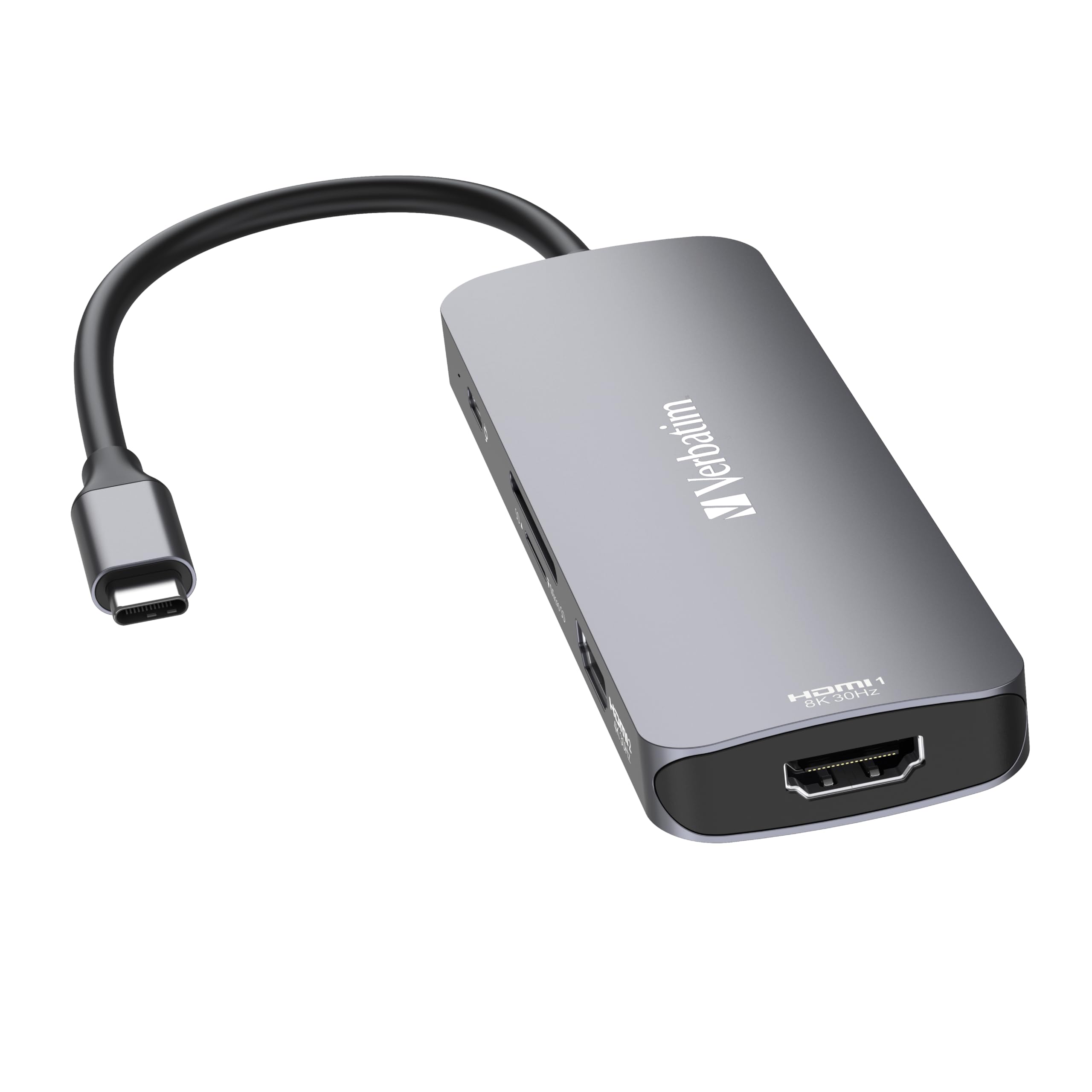 Verbatim 4-w-1 USB-C Pro Multiport adapter HDMI 4K USB-C PD SD microSD