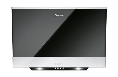 Bauknecht RBHVP 63 LM K Dunstabzugshaube (60 cm)/ Abluft- und Umluftbetrieb/Kopffrei-Dunstabzugshaube/Steuerung -Touch-Control/Leistungsstarker Lüftermotor-3 Leistungsstufen inkl. Intensiv-Stufe