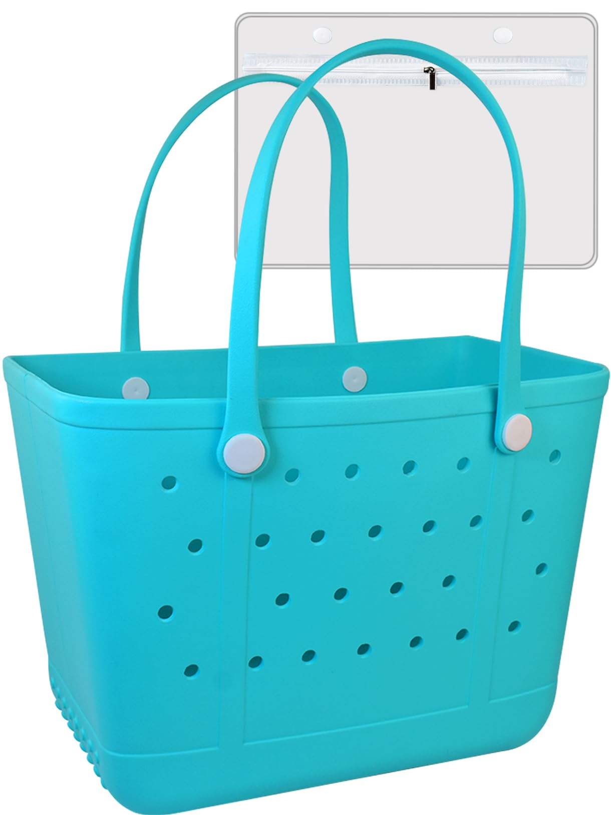 Uwyriwooq Beach Tote Bag for Women, Rubber Beach Bag Waterproof Sandproof, Extra Large EVA Tote Bag Boat Bag