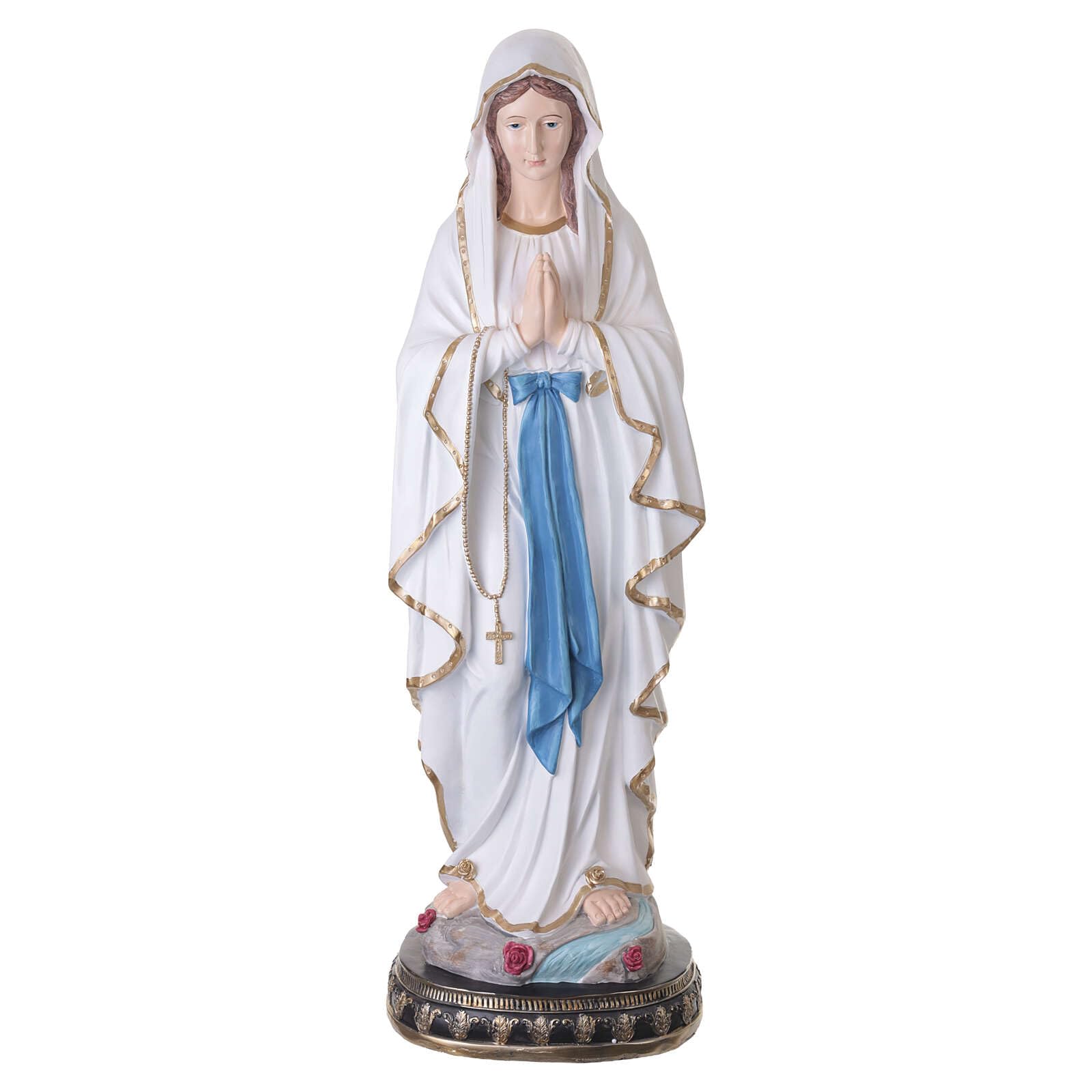 Holyart Statue in resina e PVC: Statua Madonna di Lourdes 120 cm vetroresina dipinta per esterno