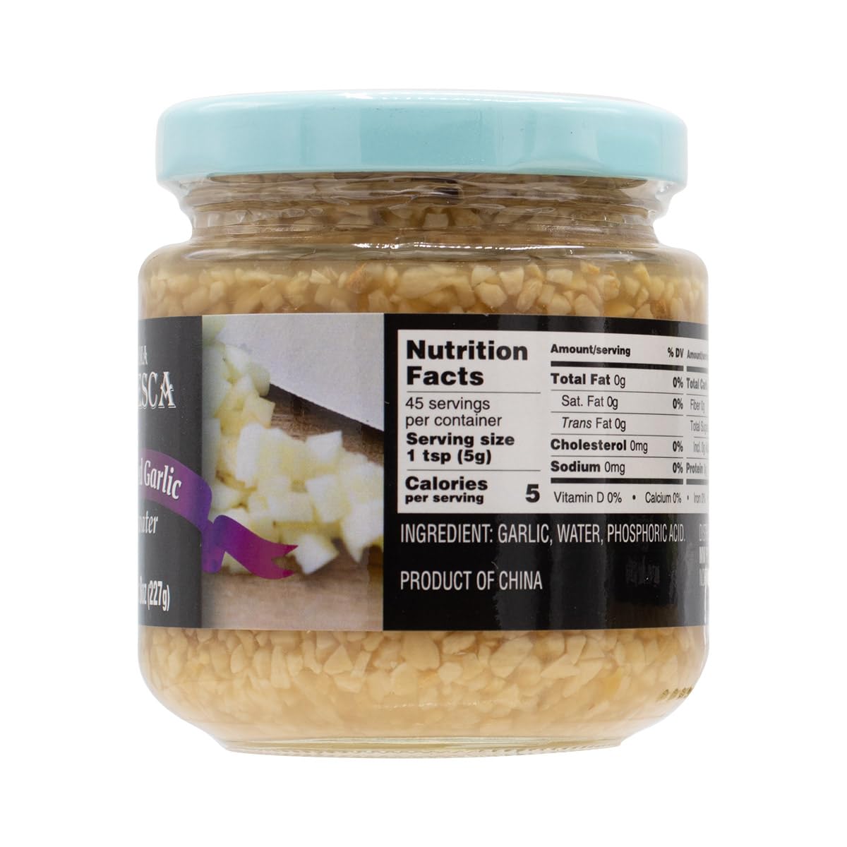 Mama Fresca Minced Garlic in Water 8oz Jar (Pack of 1)