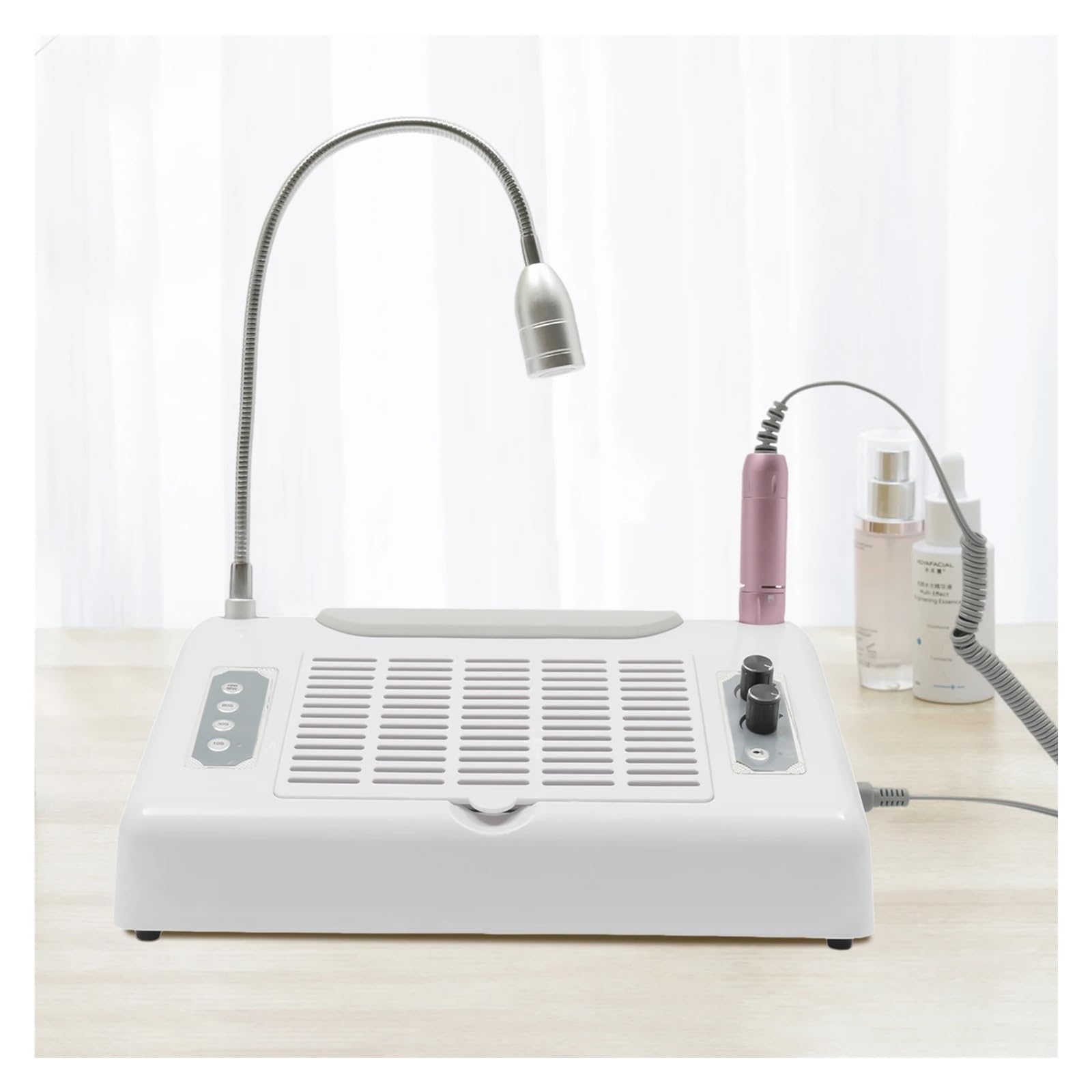 5-in-1 Electric Nail Drill Machine UV/LED Lights 178W Salon Grade suitable for Most Adhesives White