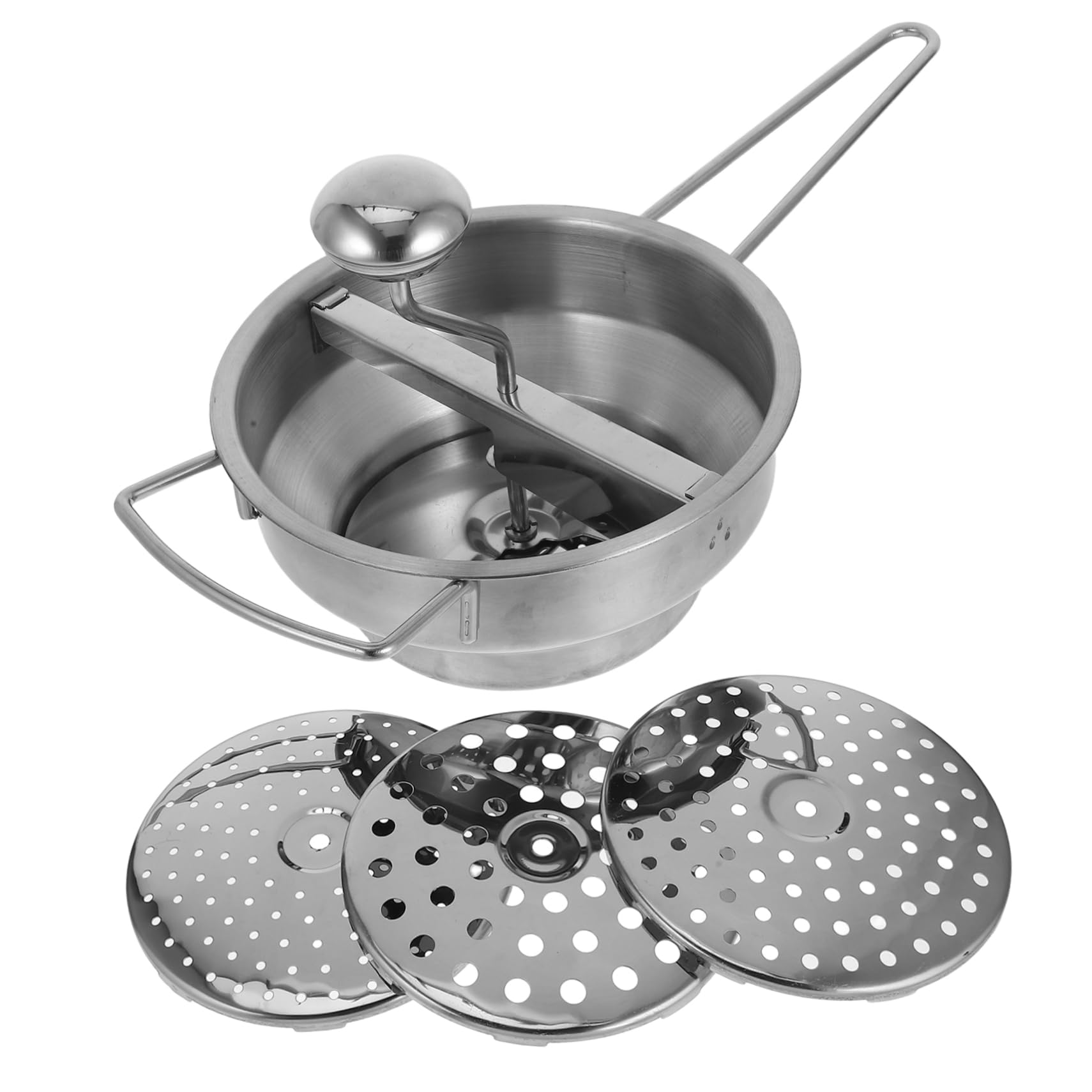 Unomor Stainless Steel Potato Masher Wood Handle Mashing Potato Tool for Easy Cooking