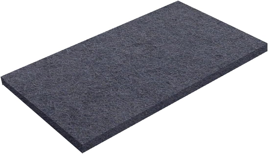 Virginia Abrasives 12" x 18" x 1" Black Floor Maintenance Pads – Heavy-Duty Non-Woven, 5 Pack for Stripping & Floor Prep with Orbital Floor Machines