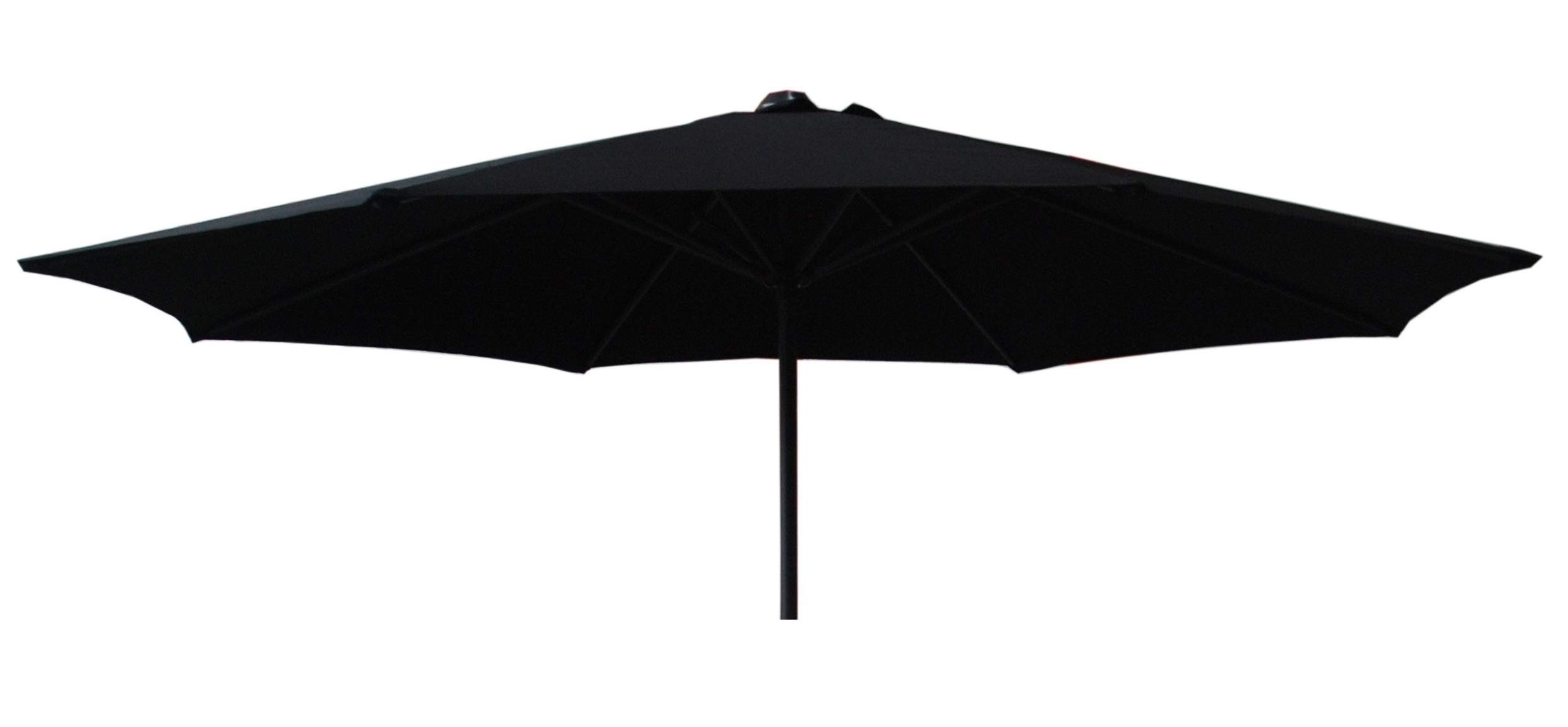 Tfs Black Replacement Parasol Fabric Canopy For Standard, Cantilever & Balcony Parasols (3M 8Arm, )