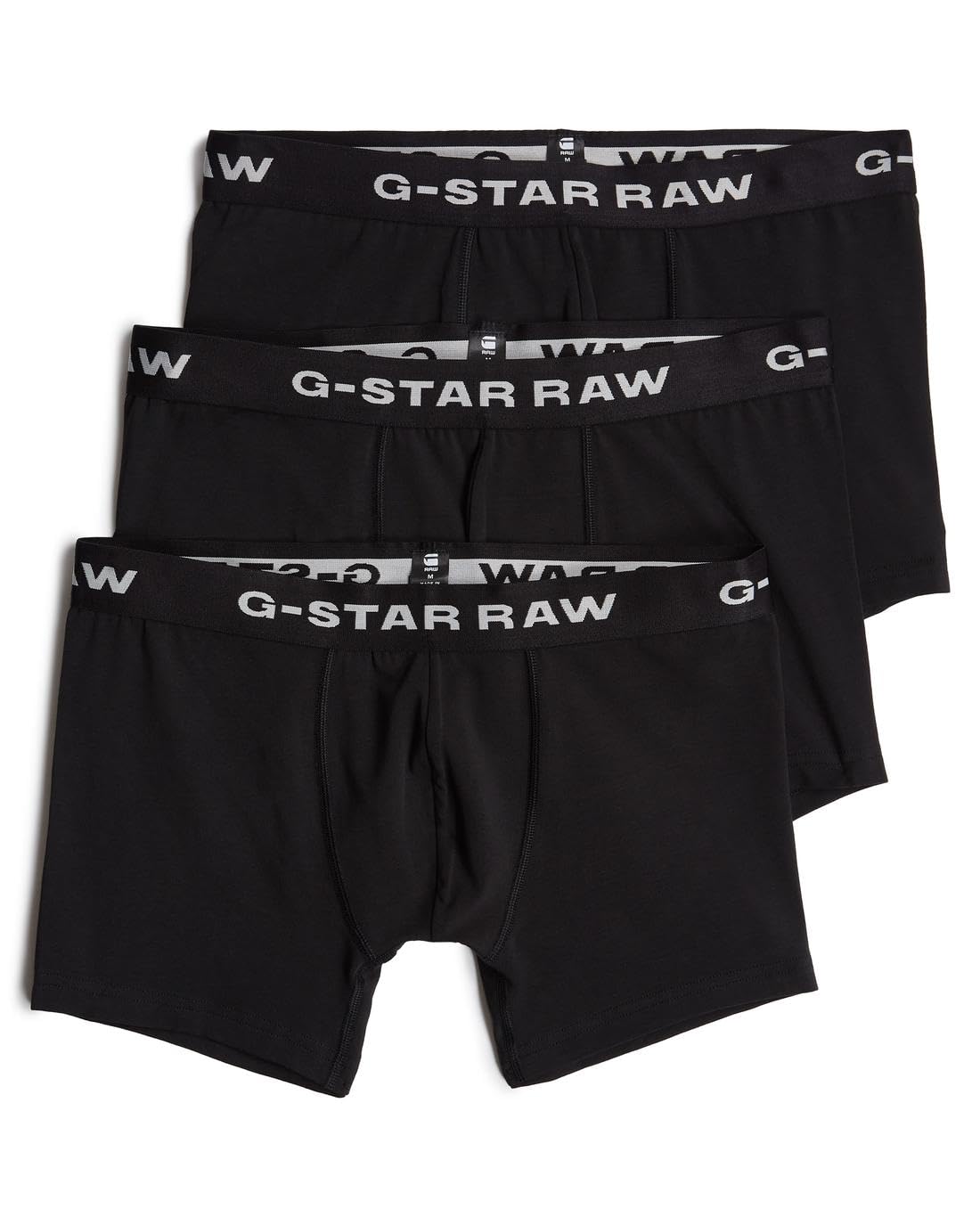 G-​STAR Boxer Briefs 3 Pack para Hombre, Negro (Black/​Black/​Black D23771-​D516-​4248), L