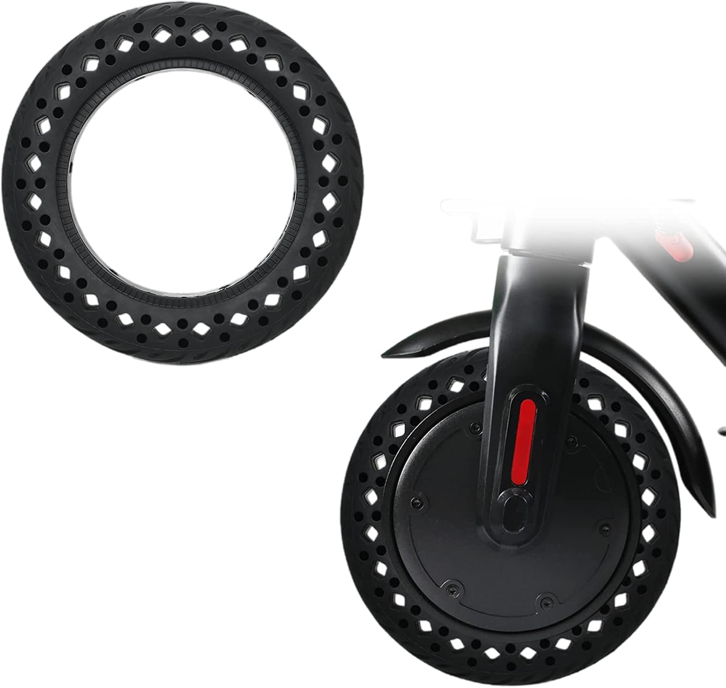 GYL 10X2.125, 50/75-6.1 Tubeless Tire Replacement for Gotrax G4 Turboant X7 Hiboy S2 Pro MAX Honeycomb Front Rear Wheels, 10x2/54-152 Rubber Solid Tyre
