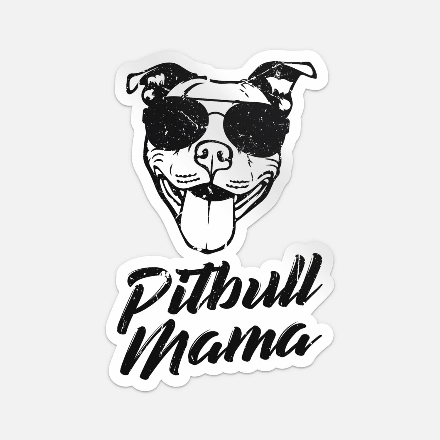 Amazon.com - Pitbull Mama Funny Pit Bull Mom Sticker Vinyl Car Bumper ...