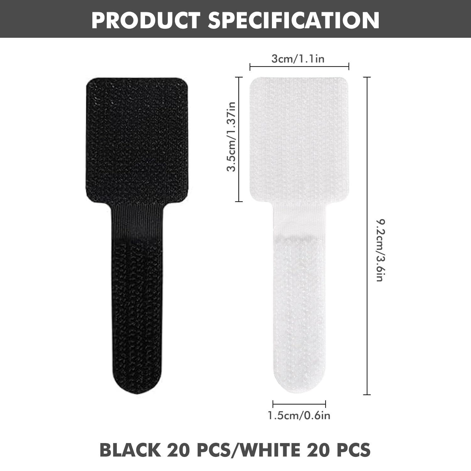 40 piezas organizador cables, organizador cable debajo del escritorio, nylon reutilizable gestión cable para escritorio, soporte cable autoadhesivo mesa noche, cables carga