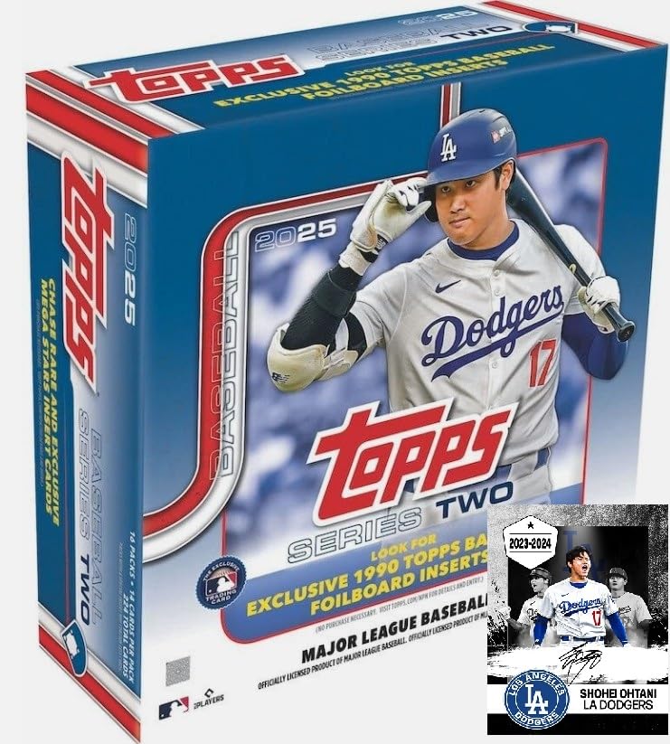 【大谷翔平】Topps Baseball Series 2 Hobby Box Amazon.com: NEW 2025 Baseball Series 2 Trading Card MEGA Box
