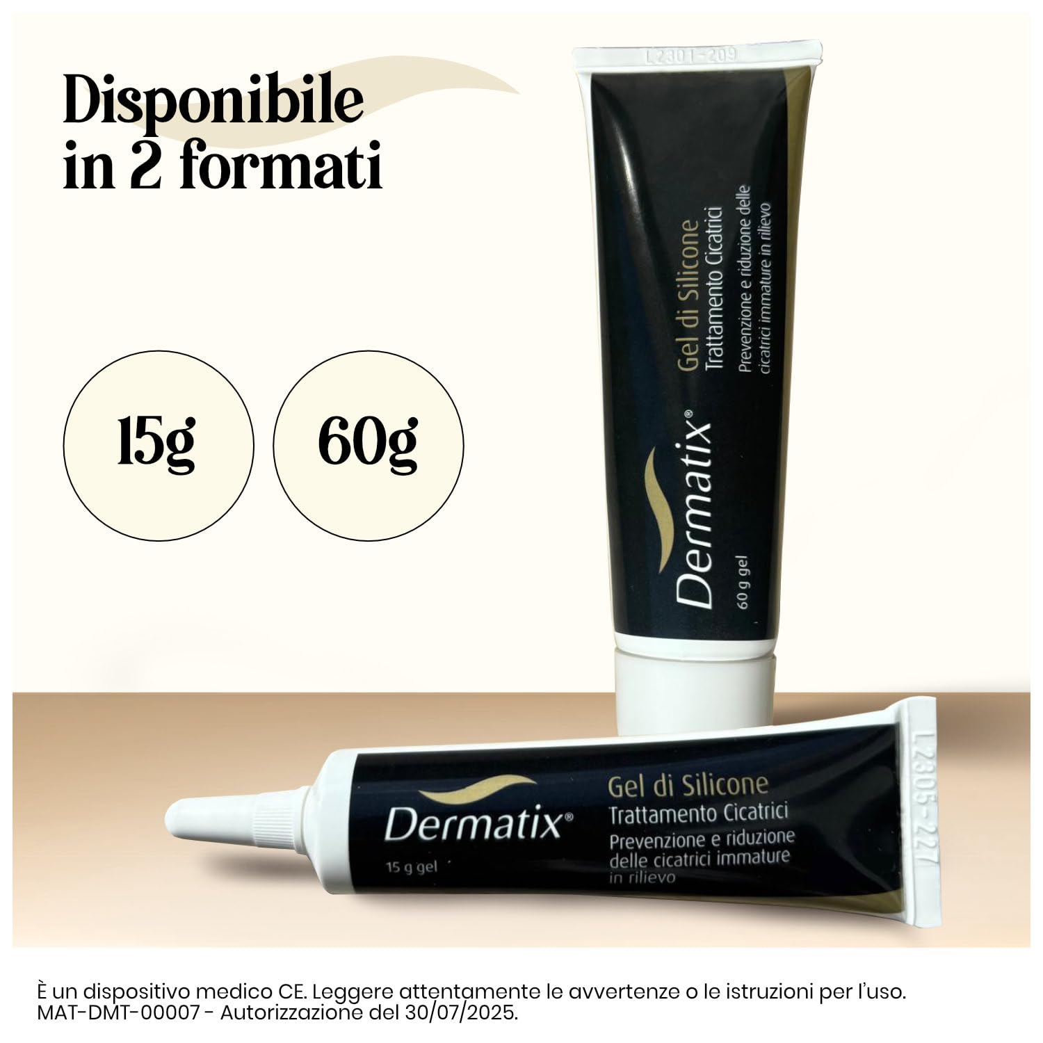 Dermatix, Trattamento in Gel al Silicone per Cicatrici, Ustioni e Lesioni, Idrata e Allevia il Prurito, Rapida Asciugatura, Adatto a tutte le Zone del Corpo, 60g