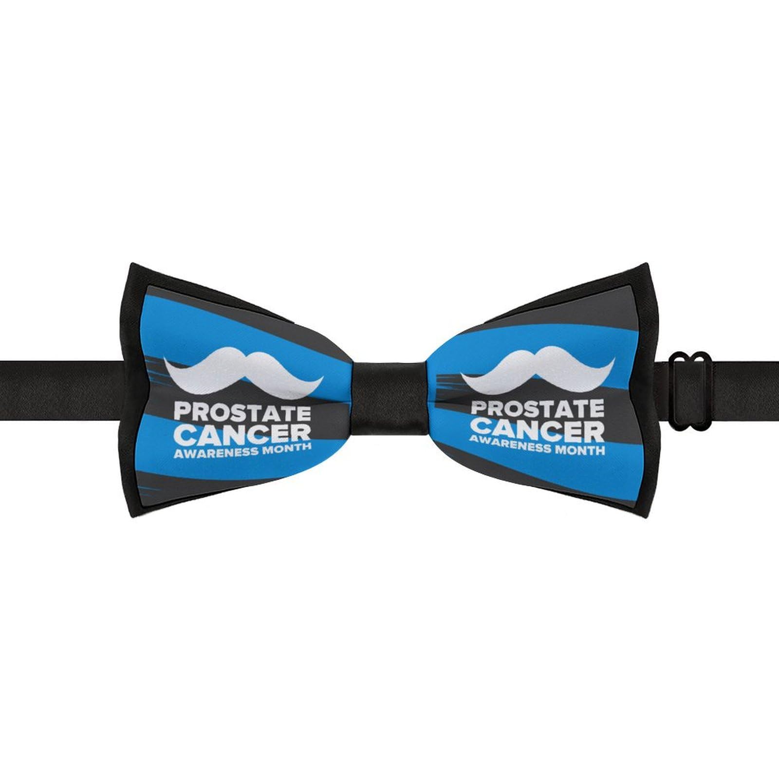 GoasNei Prostate Cancer Awareness Month Bow Tie for Men Adjustable Necktie Funny Tie Neck Ties for Weddings Party