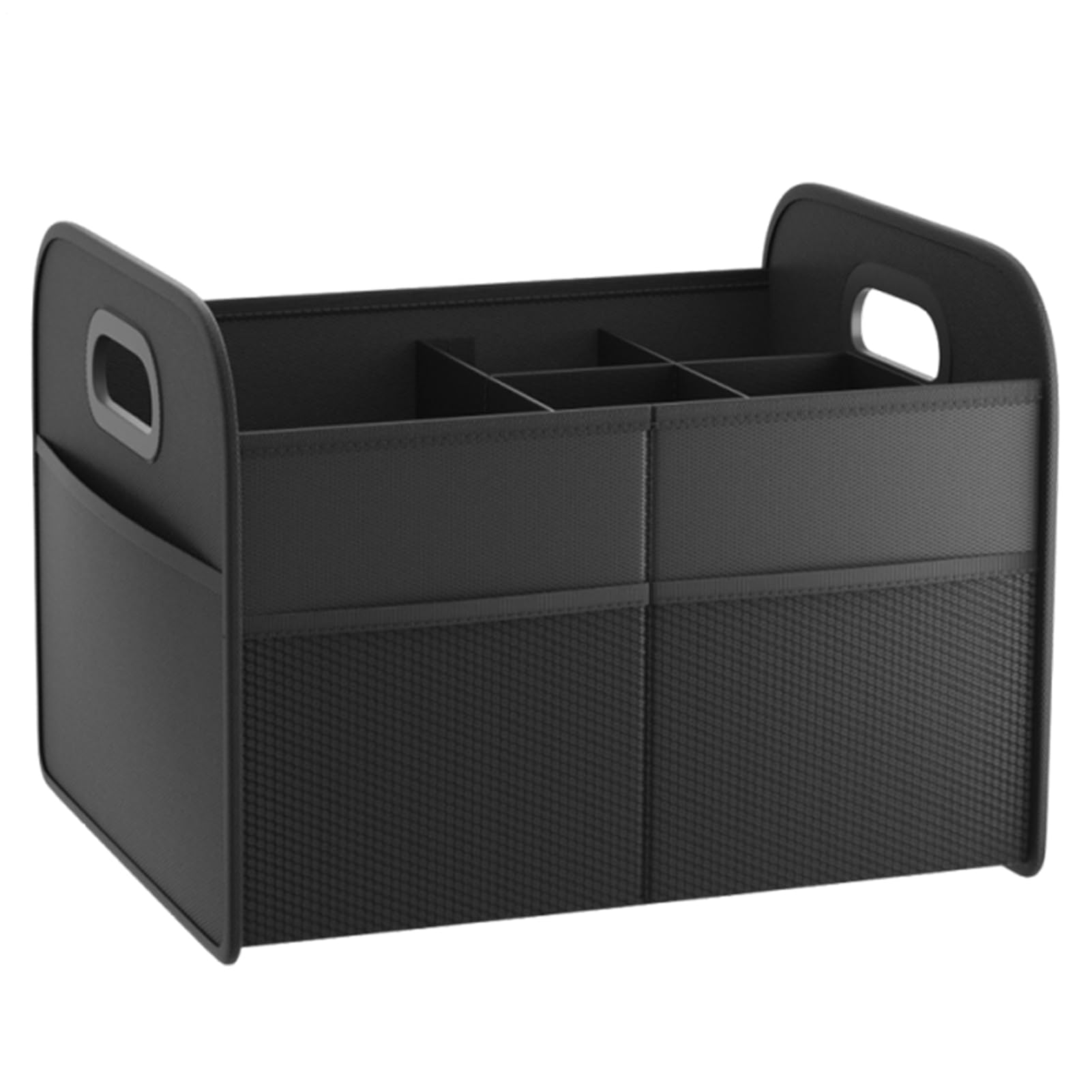 Organizador de Almacenamiento para Maletero Organizador Plegable para Carga | Contenedor Impermeable Antideslizante de 30L con Asas para Snacks, Camping, Vajilla, Verduras y Frutas