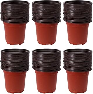 Cabilock Vasos de plástico reutilizáveis para plantas de 150 peças para berçário de sementes à prova d'água, vasos de plástico, pequenos vasos de jardim para reinventar suculentas, plantas pequenas