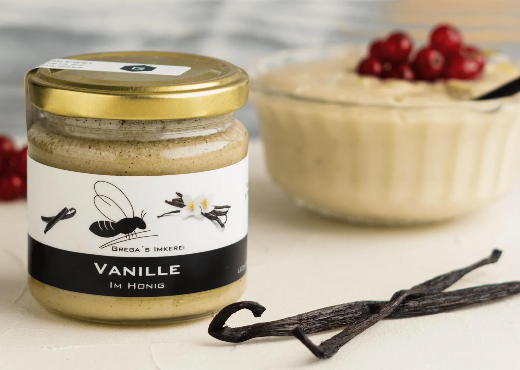 Gregas Imkerei 6er Box – Honigsüßer Brotaufstrich aus Familienimkerei mit Früchten & anderen Spezialitäten wie Lakritze, Vanille & Spirulina Blau verfeinert – Probier- & Geschenkset | 6x 250g