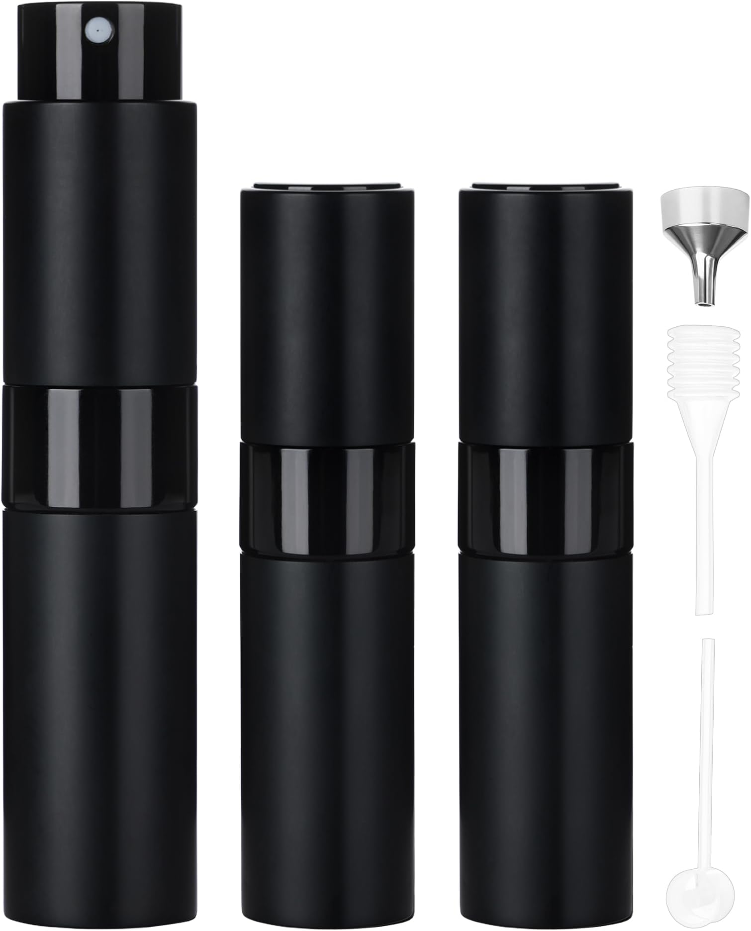 – Perfume Atomiser Spray Bottle, 8ml Refillable Travel Perfume Bottle 3 Pack, Leakproof Mini Perfume Spray for Pocket & Handbag, Easy to Refill for Women & Men