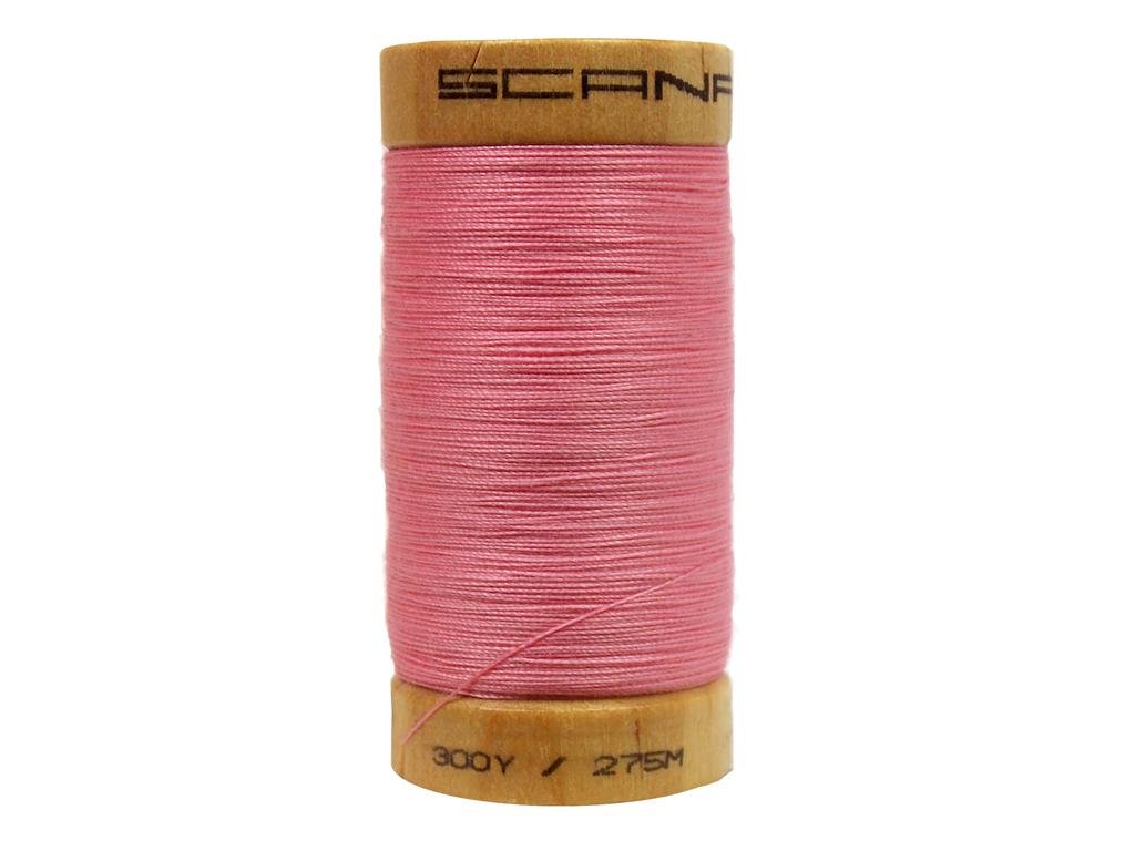 YLICorporation 300 yd Organic Cotton Thread, Carnation