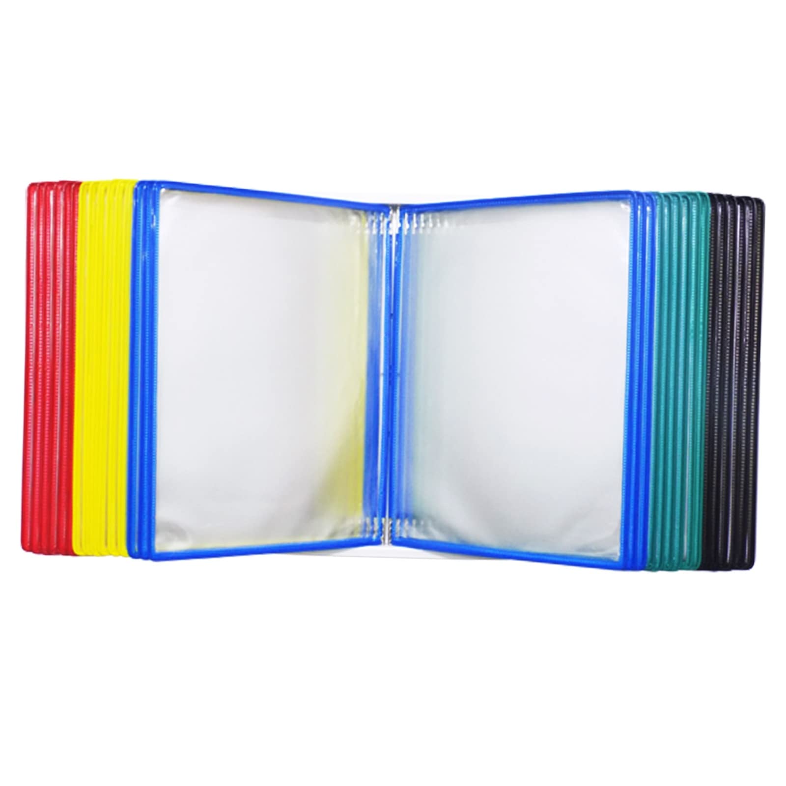 SnamicE Wall-Mounted Reference Organizer, Folder Flip File Holder for A4 Size Documents with 30 Panels Metal Bracket,60 Sheet Capacity,G