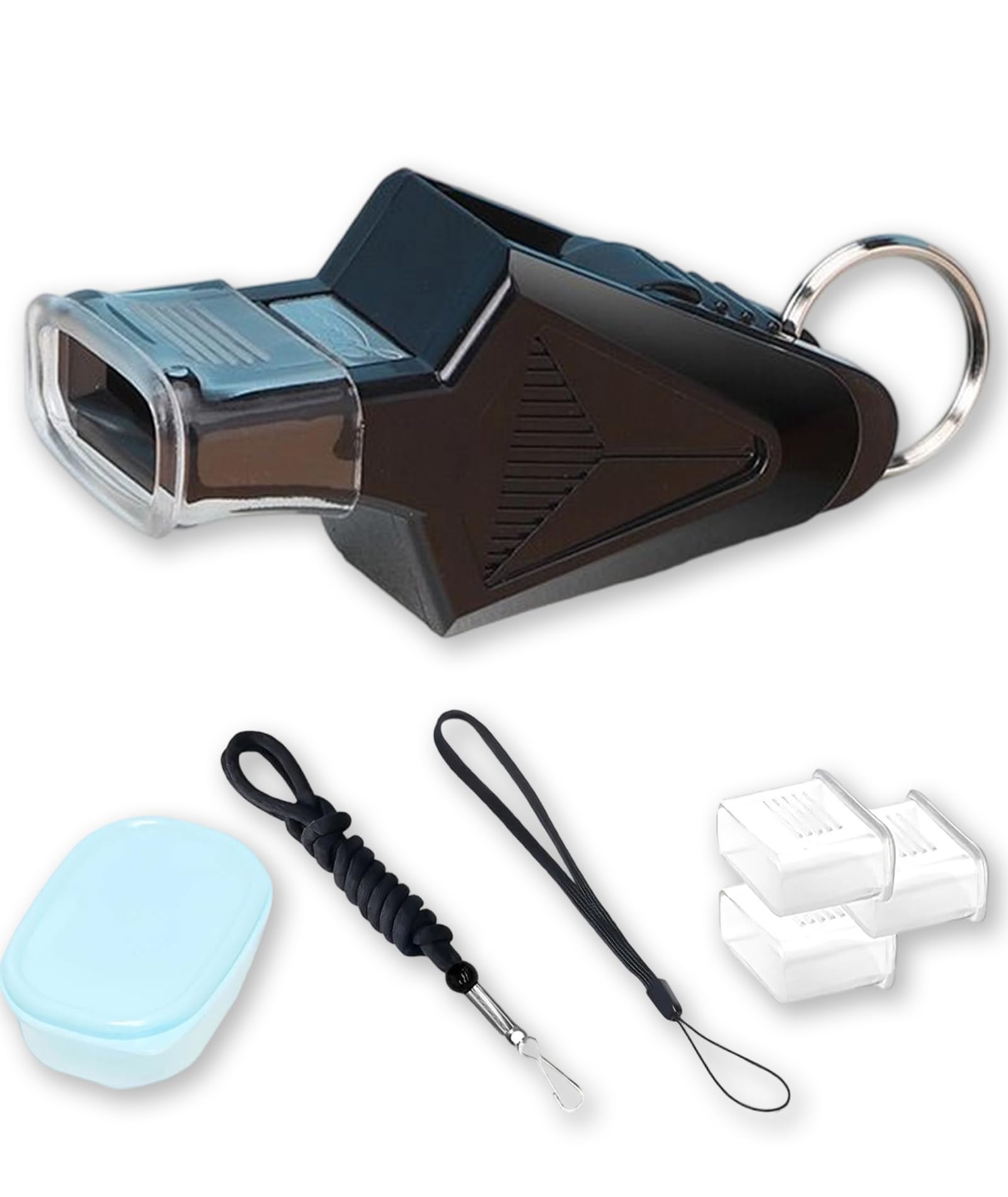 7Pcs Whistle Set, High Sound Whistle for Sports Coach, Fox 40 Style Original Whistle, Durable Training Whistles for Referees and Teams