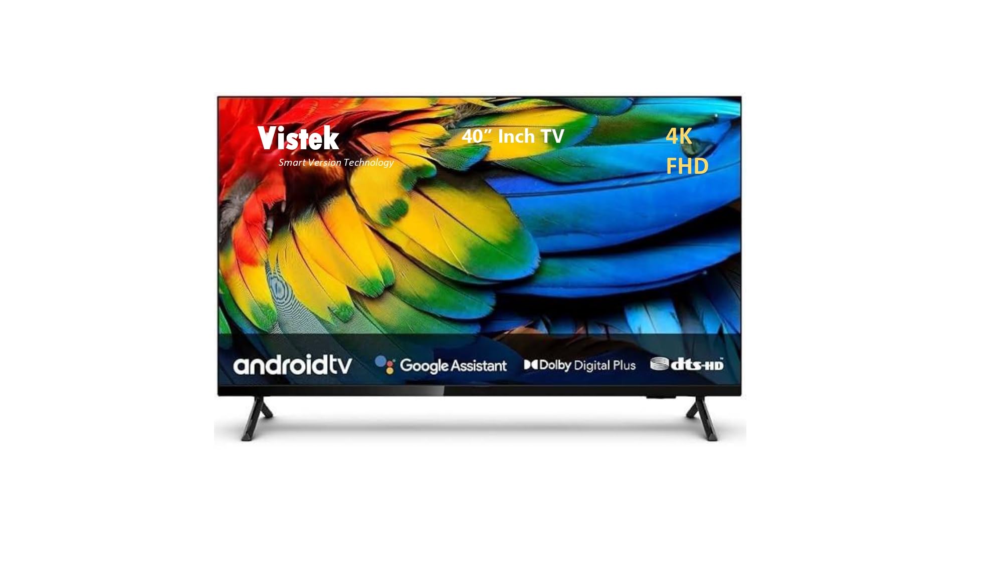 Vistek40 inch Smart 4K Ultra HD LED TV 2GB 16GB Smart TV -Black (B0DHY6Y7KG) Amazon Price History, Amazon Price Tracker