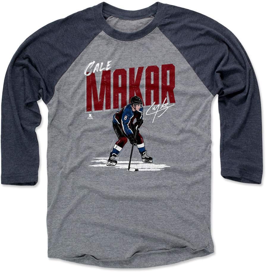 500 LEVEL Cale Makar 3/4 Sleeve Raglan T-Shirt - Cale Makar Chisel