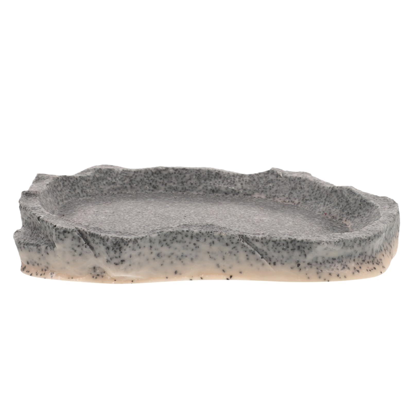 VANZACK 4piezas Tazón De Resina para Reptiles Comedero y Bebedero Diseño De Roca para Terrarios y Acuarios Fácil De Limpiar Resistente Derrames para Alimentos y Agua De Mascotas