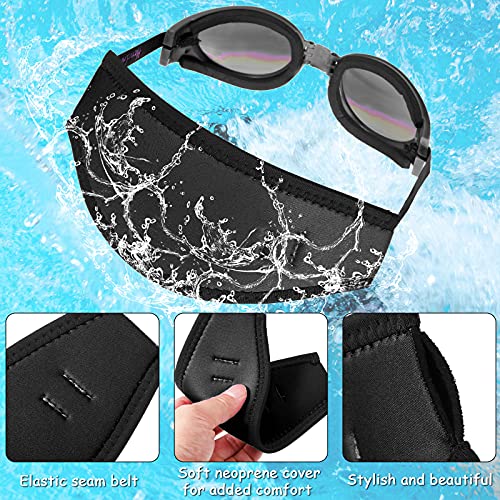 3 Pieces Neoprene Mask Strap Cover Dive Neoprene Cover Comfortable Non-Slip Diving Mask Slap Cover For Dive And Snorkel Masks Water Sports (Black) #TOP2