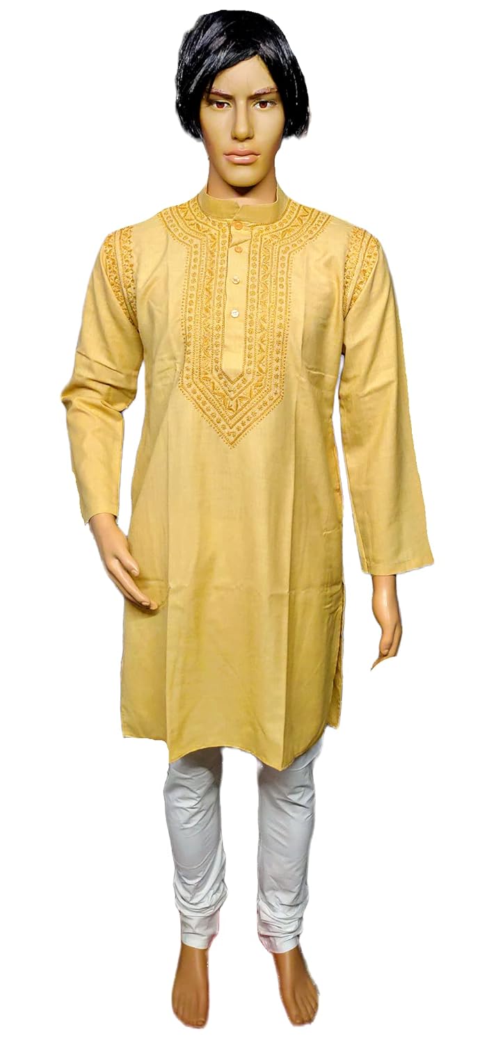 chikan silk kurta