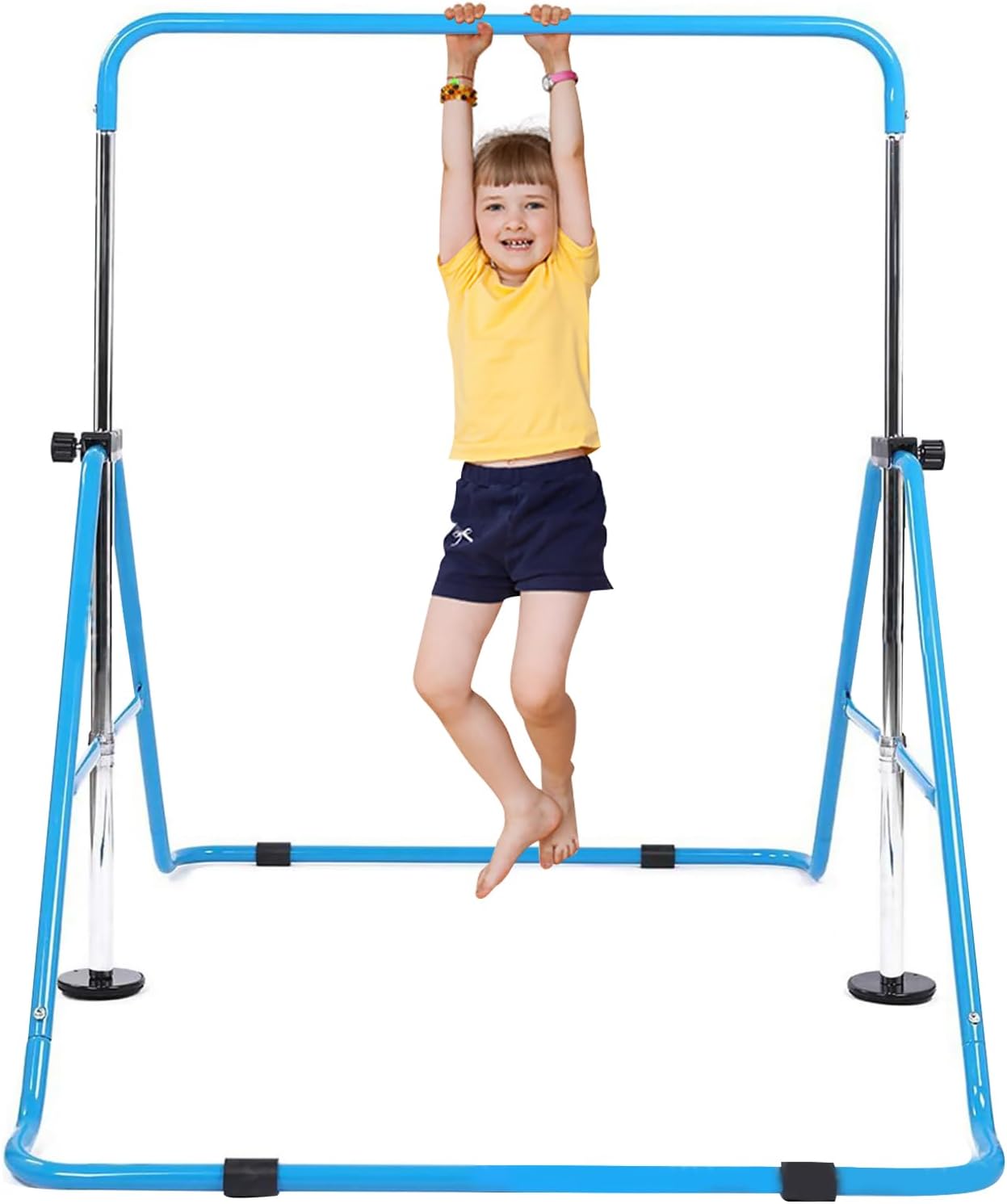 DAYONG Gymnastic Bar for Kids, Adjustable Height Family Gymnastics Horizontal Bar, Foldable Gymnastics Training Bar, Indoor Gymnastics Training Equipment for Boys and Girls