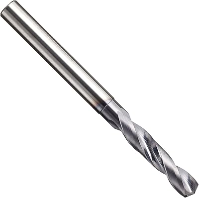 YG-1 DH463 Carbide Dream Short Length Drill Bit, TiAlN Finish, Straight Shank, Slow Spiral, 140 Degree, 3/16