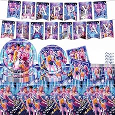 62 Piezas Decoración Cumpleaños, Vajilla de Fiesta...